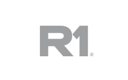 R1 logo white
