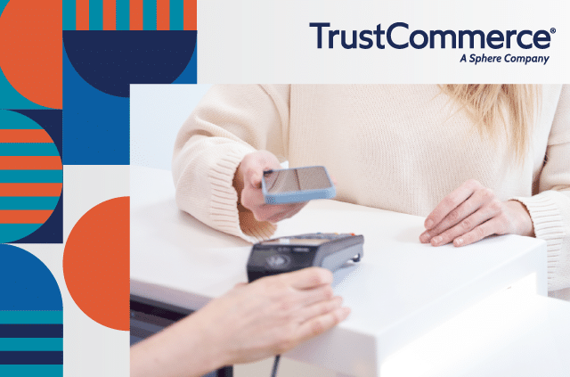 woman using her mobile wallet to pay at a clinic